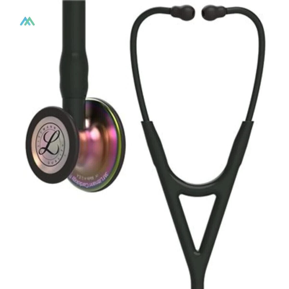 Littmann Cardiology IV Diagnostic Stethoscope - Rainbow-Finish Chestpiece/Black Tube (6165)  (Refurbished) Top Quality Online