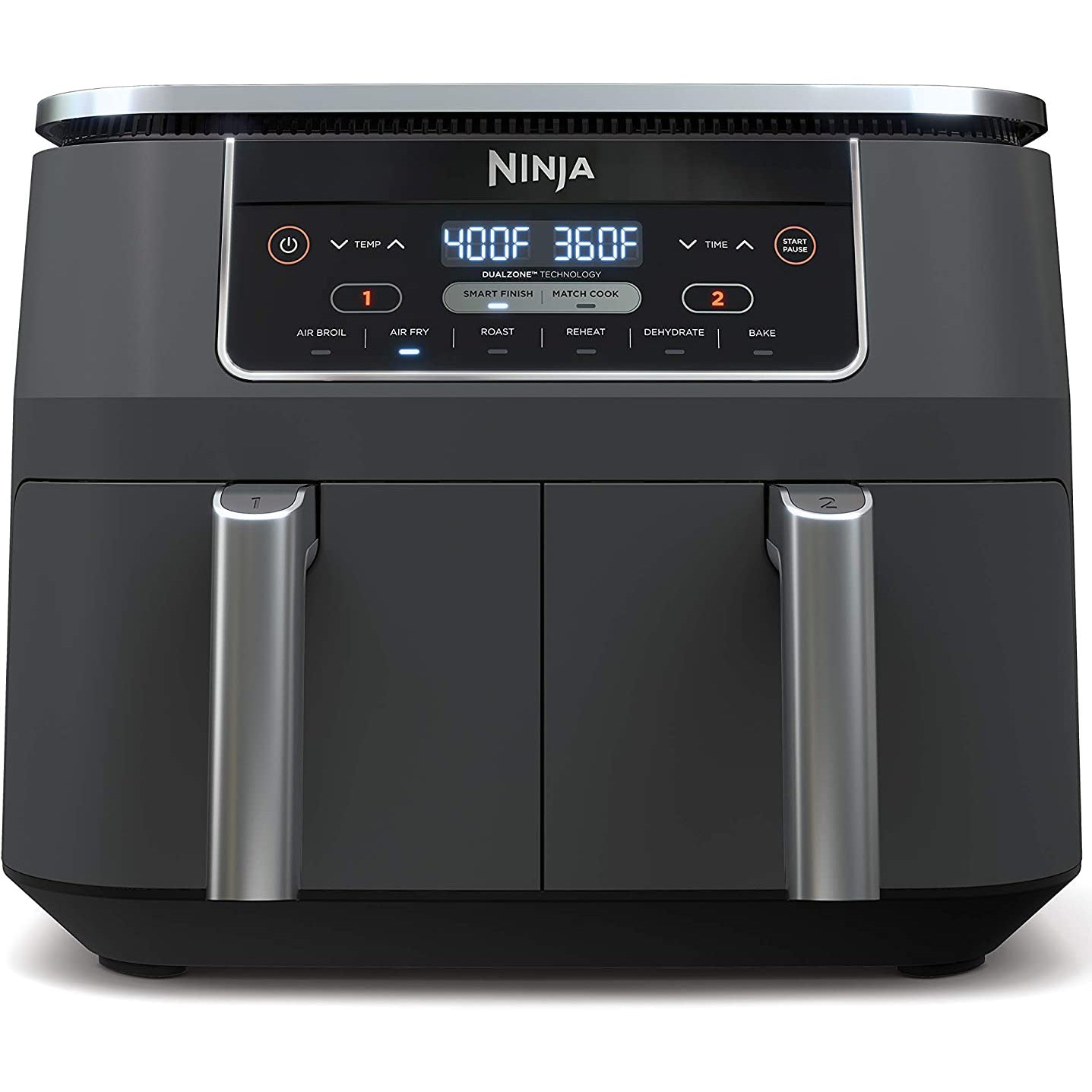 Ninja DZ201 Foodi 8 Quart 6-in-1 DualZone 2-Basket Air Fryer (Refurbished) Cheap Sale With Paypal