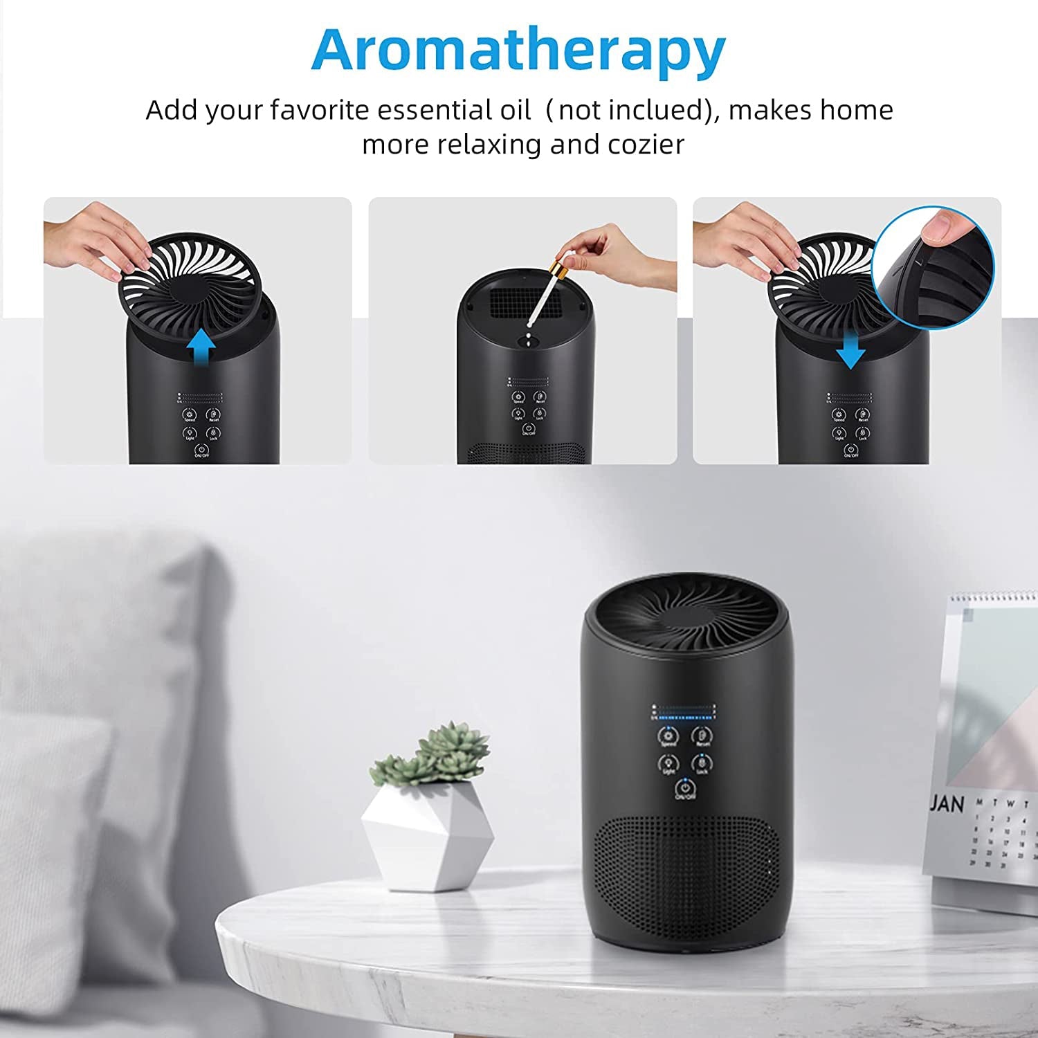 Ultra Quiet HEPA Air Purifier for Home Bedroom Clearance Manchester