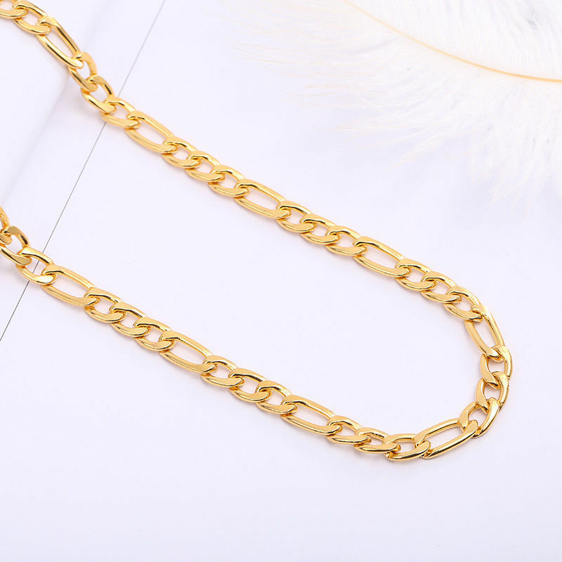 18k Solid Gold Figaro Chain 2.0mm Necklace Cheap Discounts