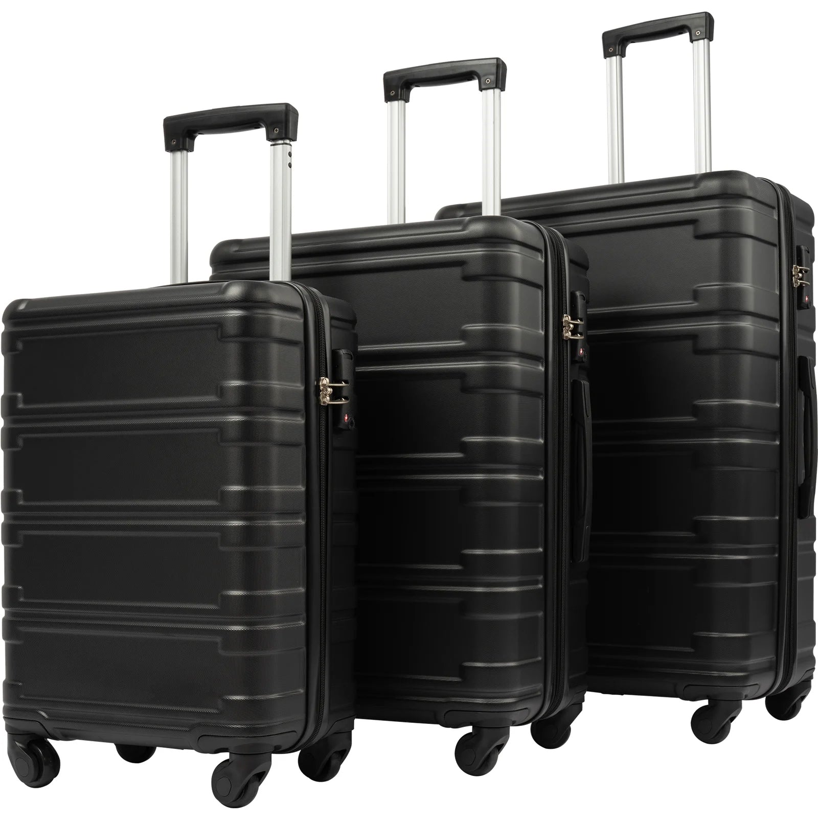 3-Piece Set: Luggage Set Hardside Spinner Suitcase With TSA Lock Cheap Sale Lowest Pice