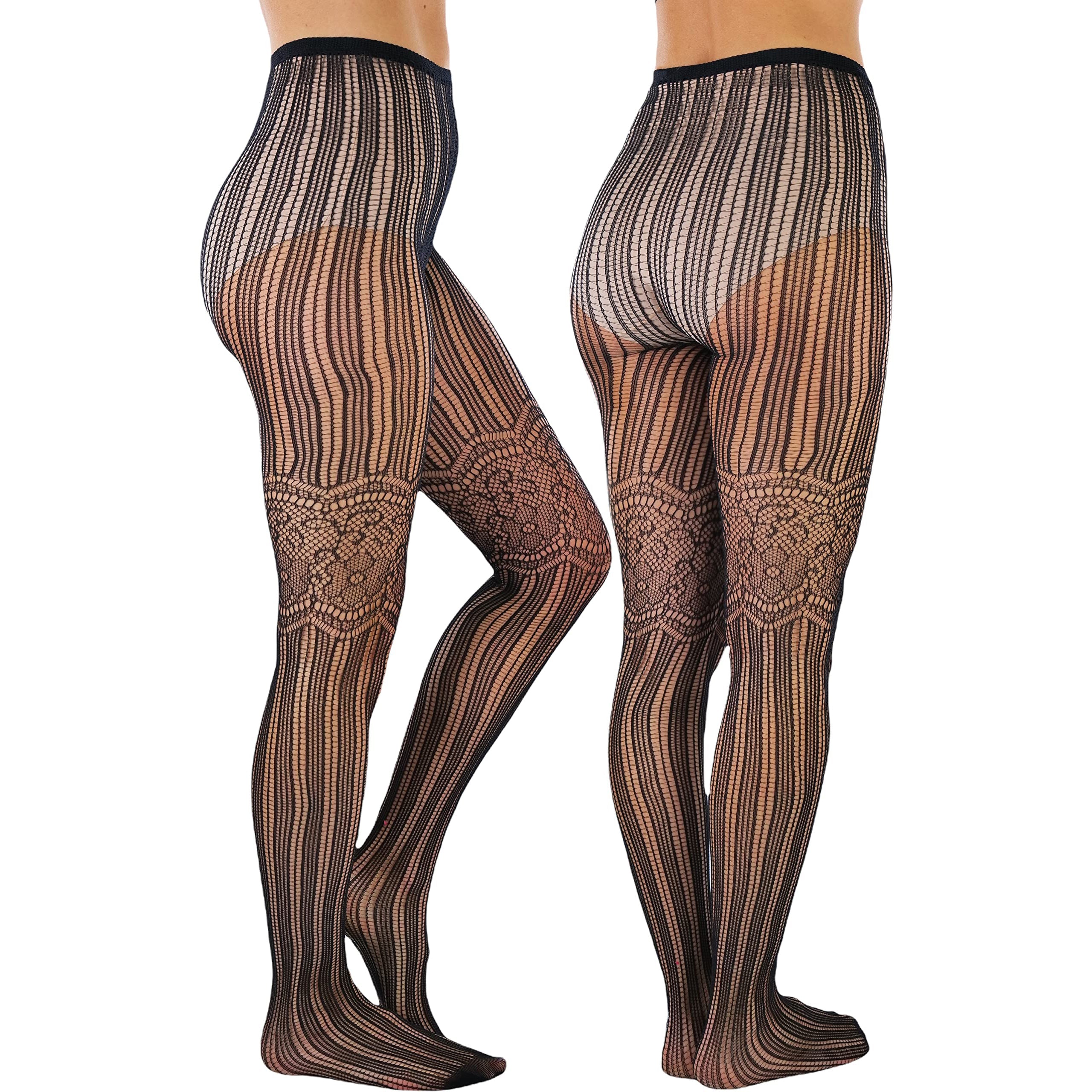 6-Pack: ToBeInStyle Women's Patterned Fishnet Pantyhose With Paypal Low Pice