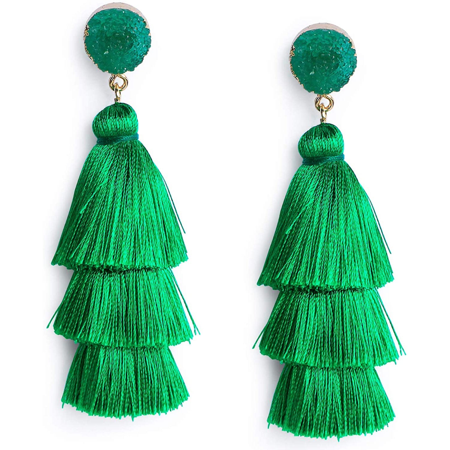 Me&Hz Colorful Layered Tassel Earrings Discount The Cheapest