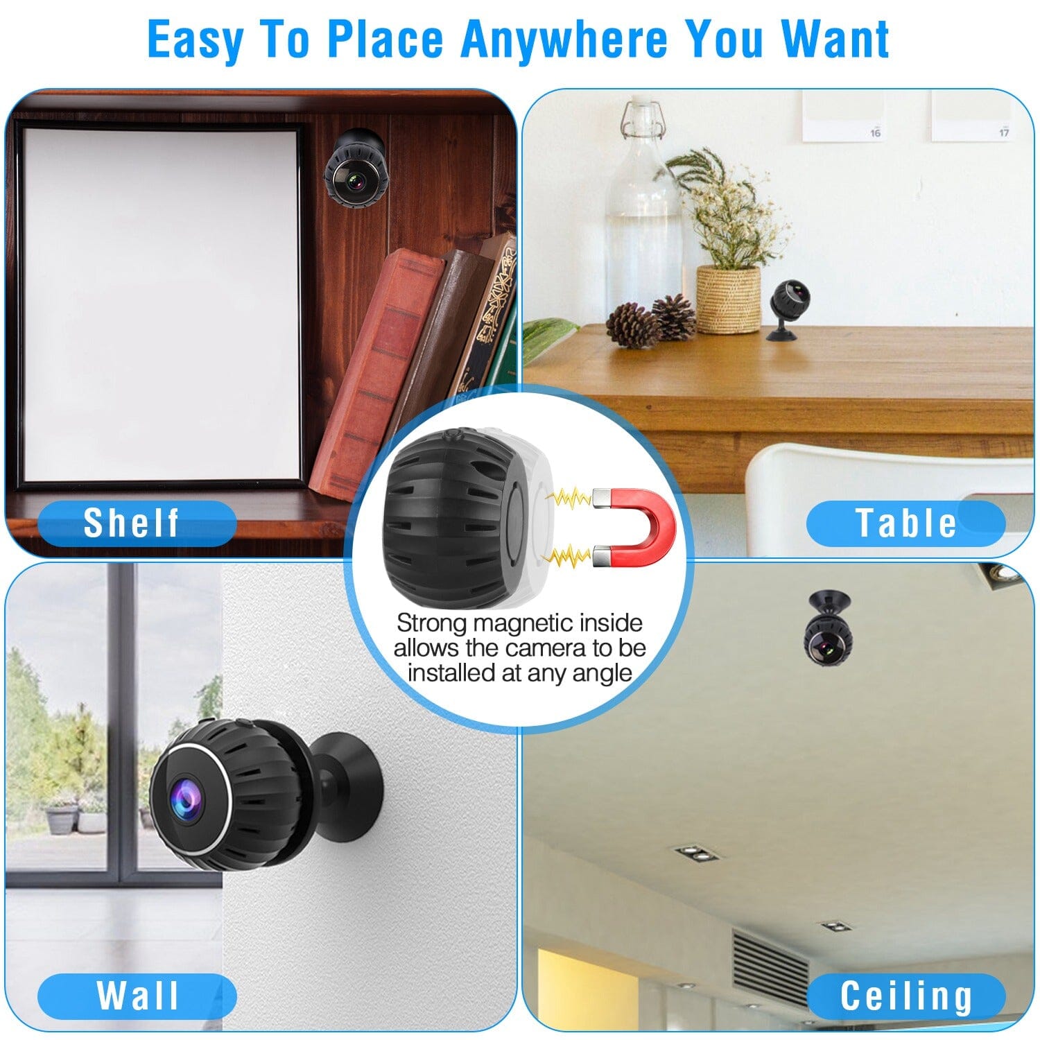 Mini Wireless Camera Wifi IR Night Vision HD 1080P Home Security With Paypal Low Pice