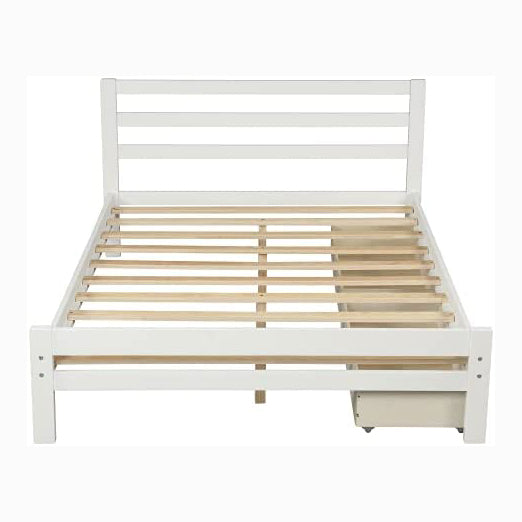 Full Platform Bed Frame with Two Storage Drawers Countdown Package Online