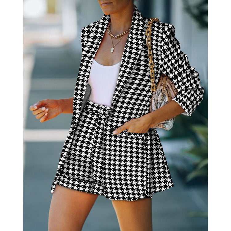 2-Piece: Women's Basic Shirt Collar Blazer Clearance Official