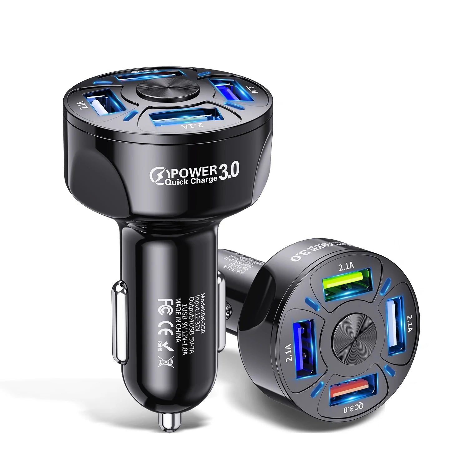 XIA LED 4 Port Rapid Car Charger Many Kinds Of Cheap Pice