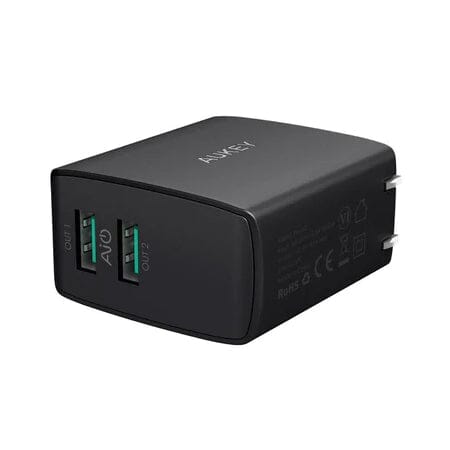 Aukey AMP Wall Charger Dual Port 4.8A USB Charger Free Shipping With Mastercard