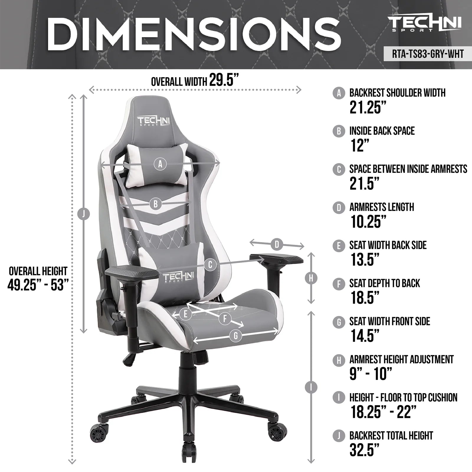 Techni Sport Ergonomic High Back Gaming Chair Free Shipping Discounts