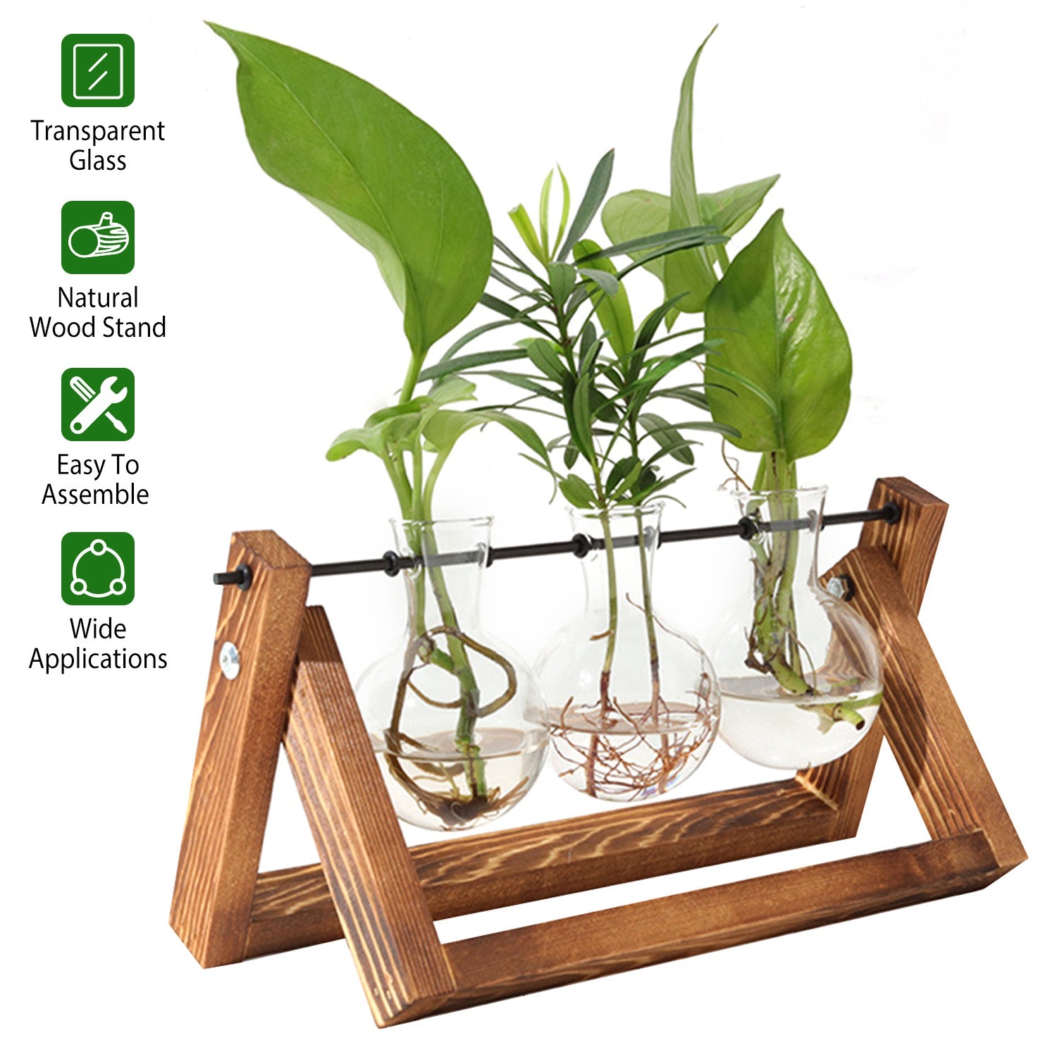 Desktop Glass Bulb Planter Sale Visa Payment