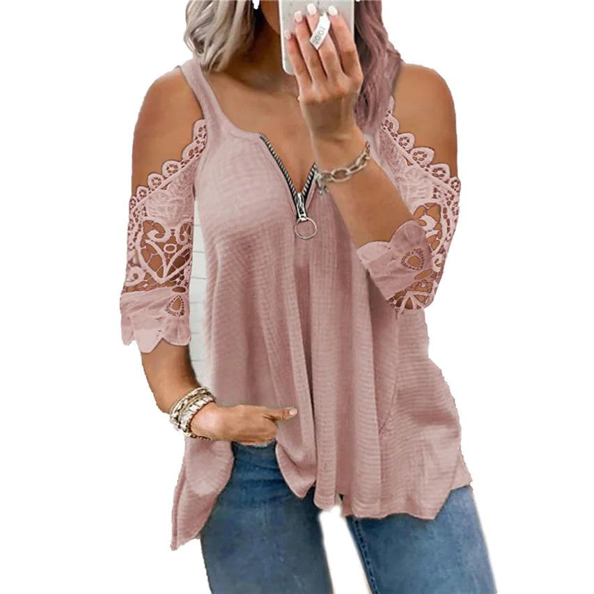 Women's Half Sleeve V Neck Sexy Top Outlet Great Deals