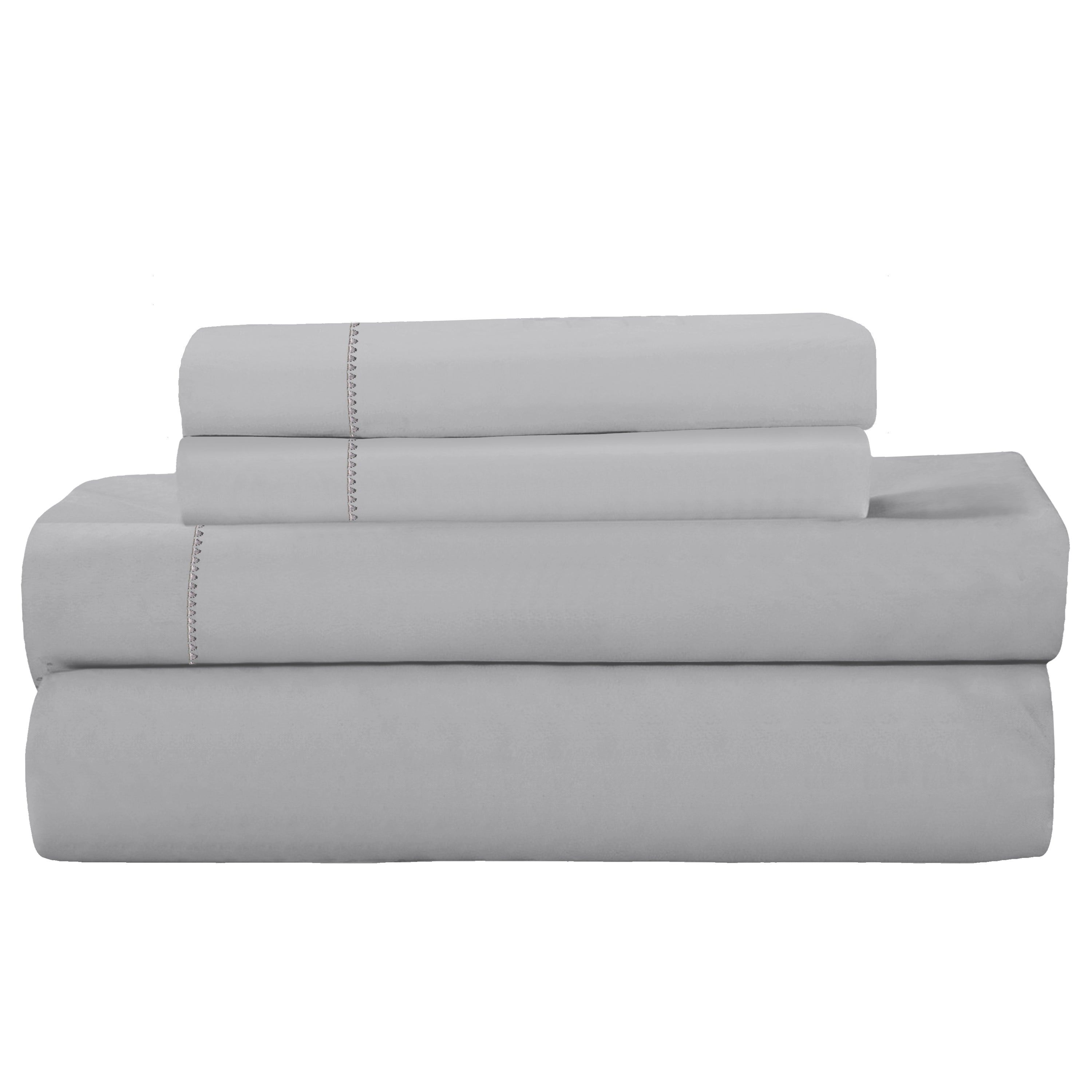 4-Piece: Brushed Cotton Percale Sheet Set Cheap Sale Footaction