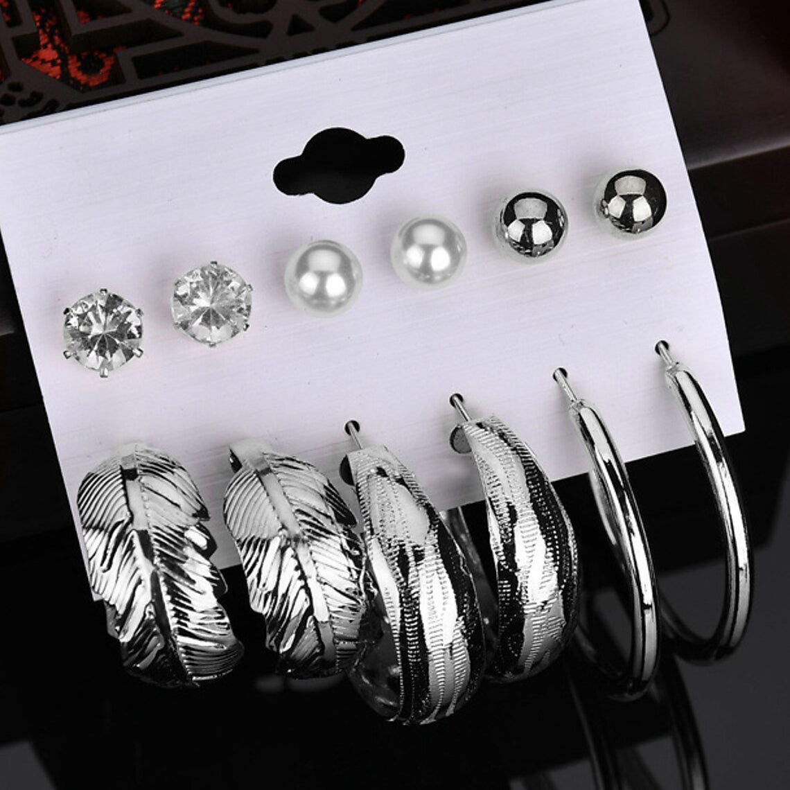 6-Pair: Women's Simple Fashion Modern Trendy Earrings Cheap Good Selling