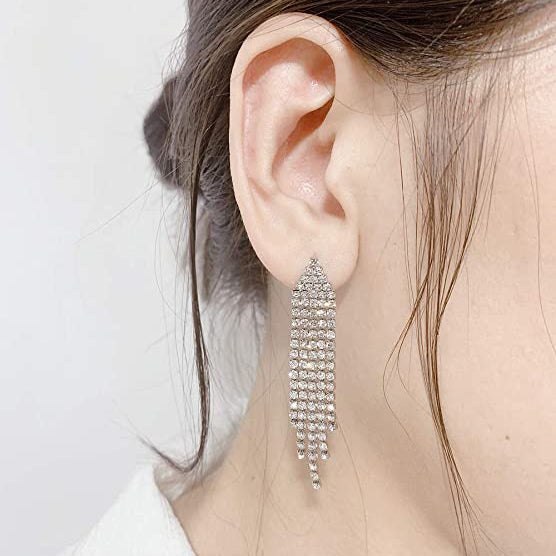 Tassel Linear Drop Earrings Good Selling Online