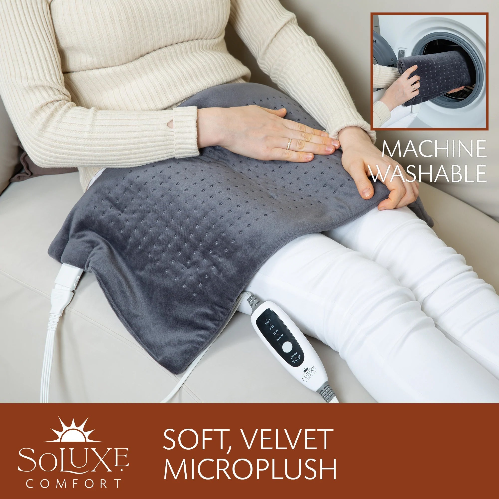 Soluxe Comfort XL King Size Heating Pad Websites Online