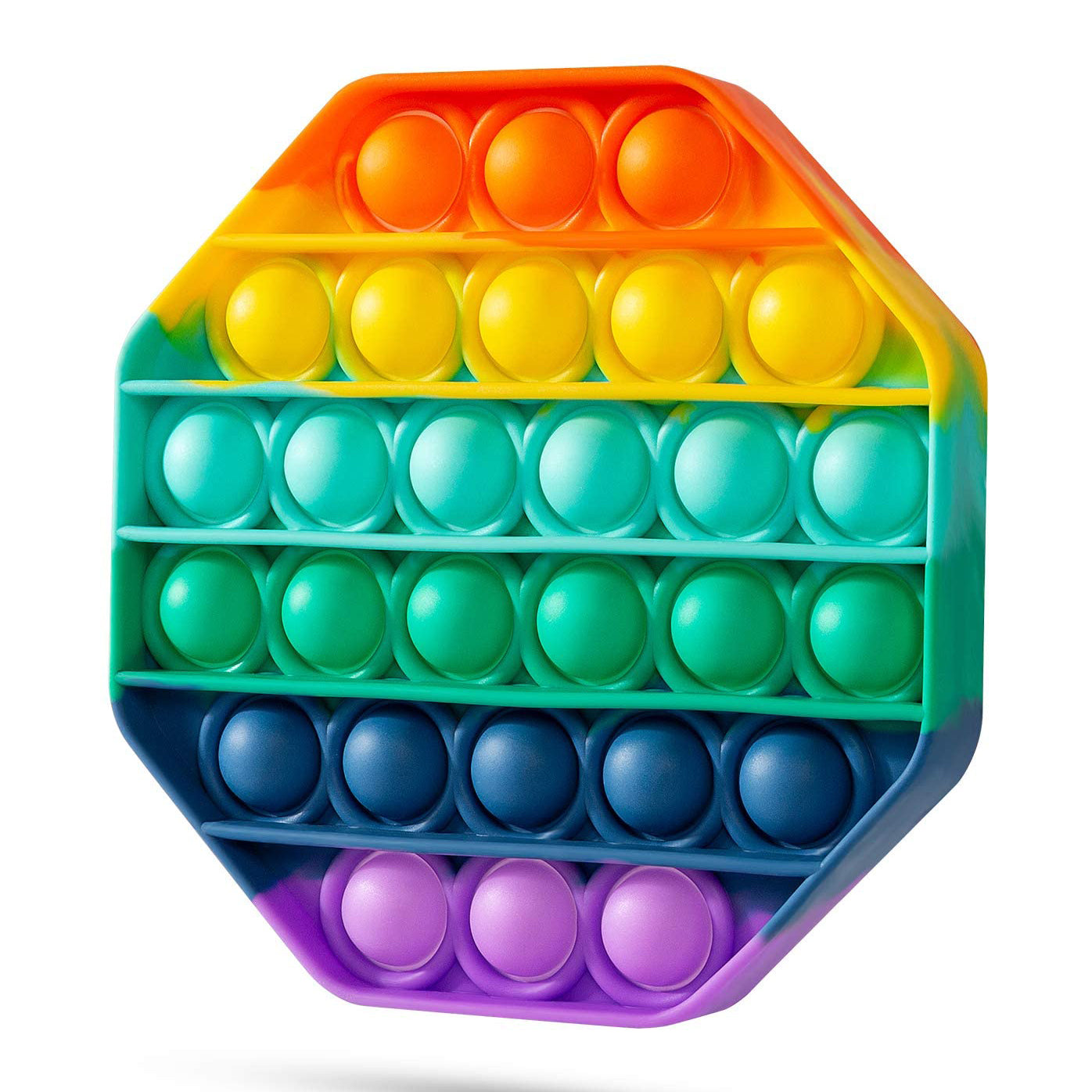 4-Pack: Rainbow Pop-It Bubble Popper Outlet Affordable