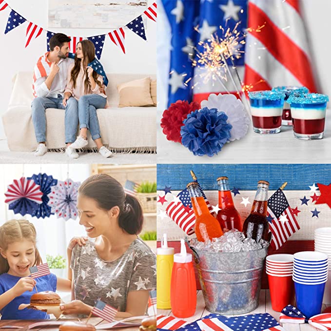 14-Piece: Patriotic Party Decorations Set Free Shipping Best Seller