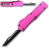 Electrifying California Legal OTF Dual Action Knife (Pink) Tanto Blade 944-T-PK Sale Fake