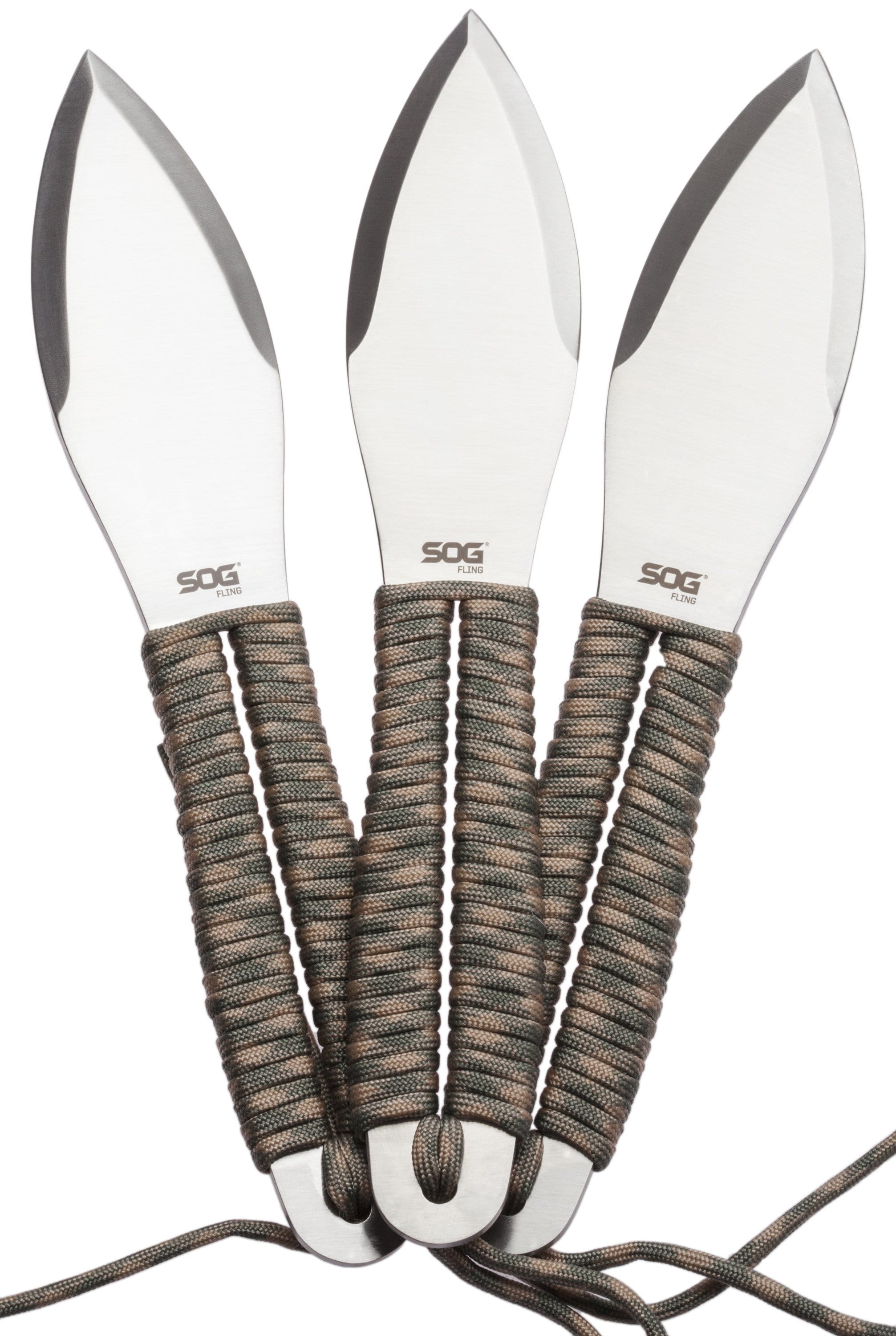 SOG Fling Throwing Knives, 3-Piece Set of 9.5 Knives, Nylon Sheath - FX41N-CP Free Shipping Manchester Great Sale