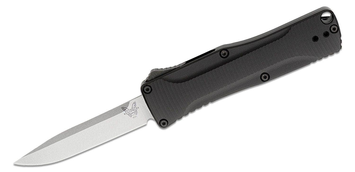 Benchmade 4850 Om OTF AUTO Knife 2.475 S30V Satin Clip Point Blade, Black Aluminum Handle Get To Buy Cheap Pice