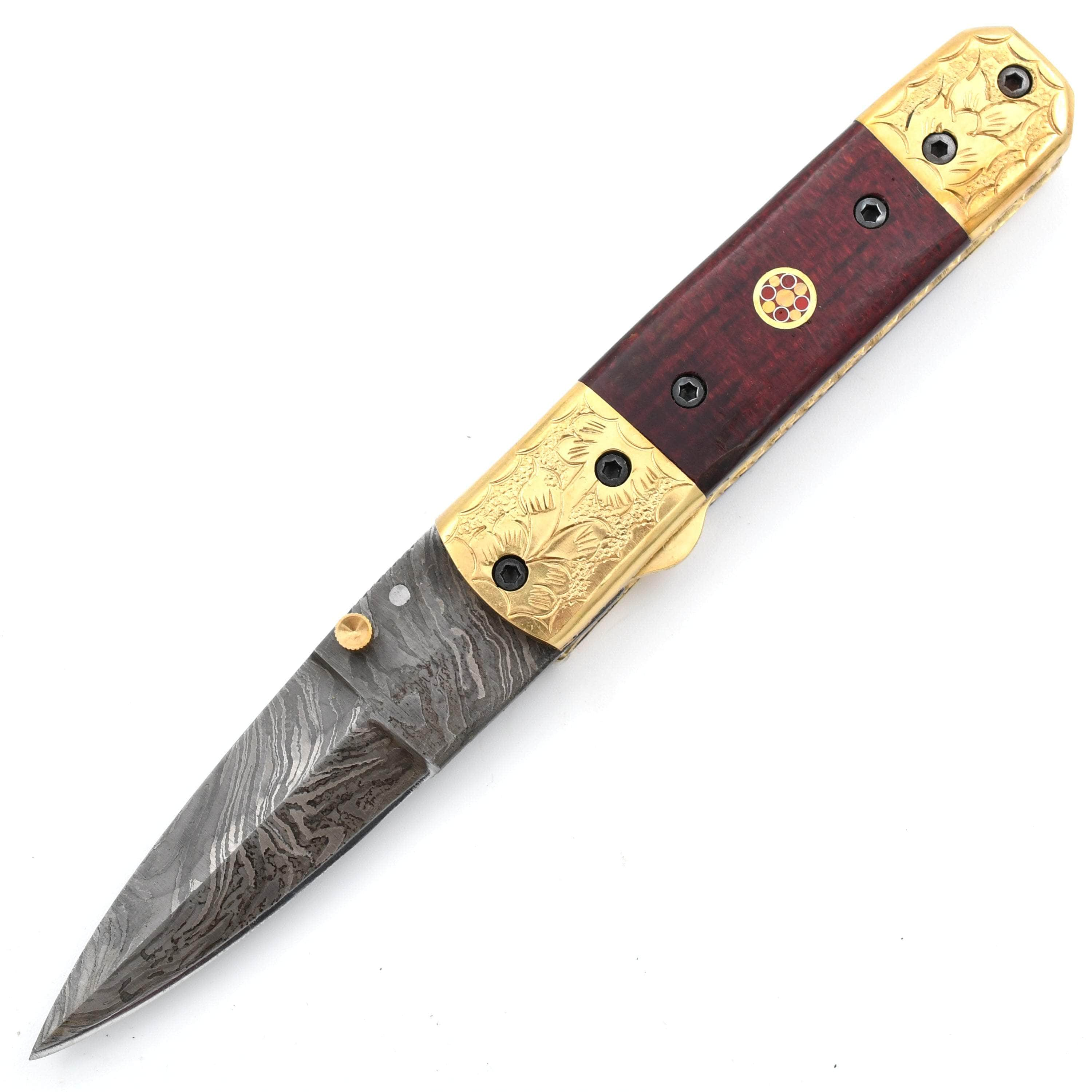 White Deer Signature Executive Series, 3.3 Damascus Blade, Copper/Wood Handle - FDM-2532 Comfortable Cheap Online