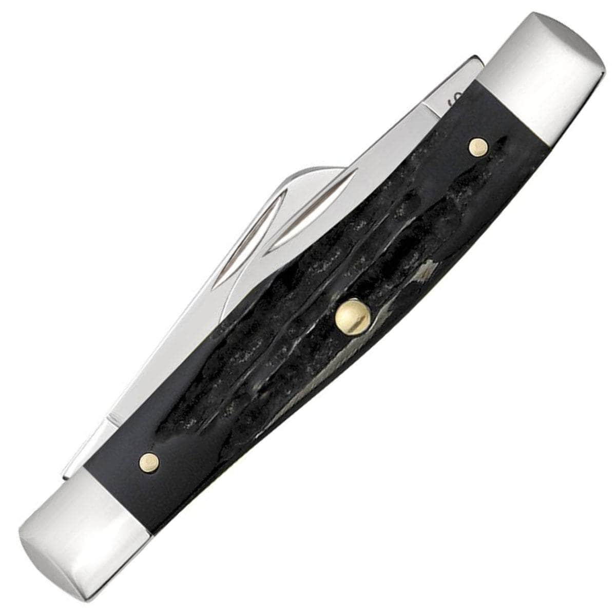 Case Medium Stockman, Buffalo Horn, 3 Blades (BH3032 SS) - 65012 Buy Cheap Best Sale