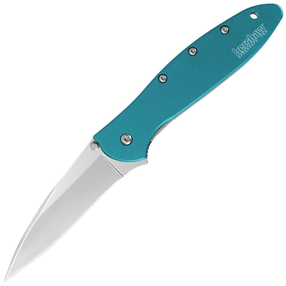 Kershaw Leek, 3 Assisted Plain Blade, Teal Stainless Steel Handle - 1660TEAL Purchase Cheap Pice