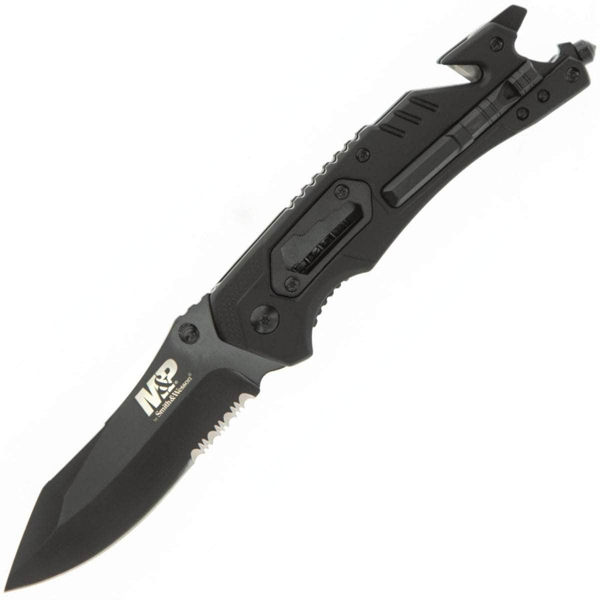 Smith & Wesson M&P Dual Knife & Tool, 3.46 Blade, Rubber Handle - 1100078 Geniue Stockist Cheap Pice