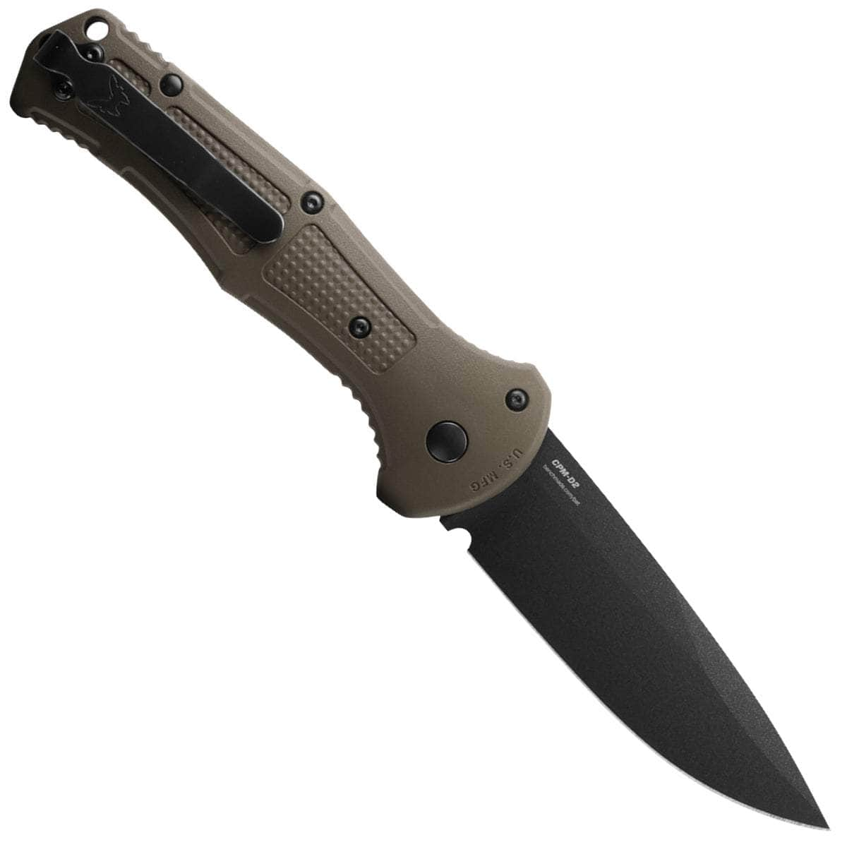 Benchmade Claymore Auto, 3.6 D2 Blade, Foliage Green Grivory Handle - 9070BK-1 Clearance Recommend