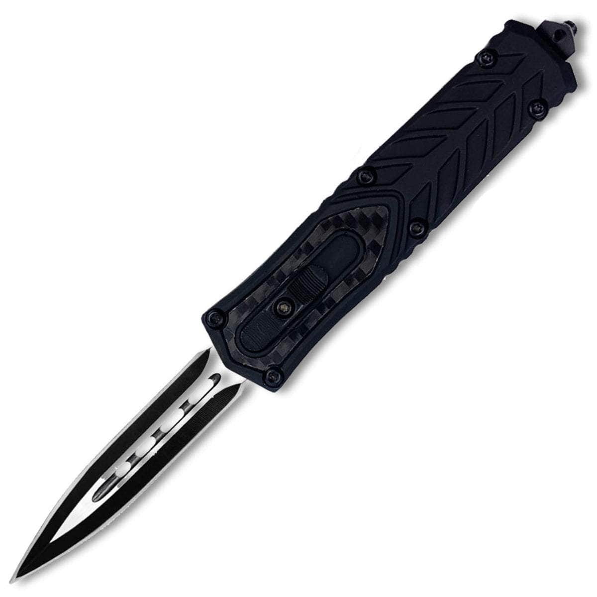 Delta Force Large Double Edge OTF, 3.5 Blade, Carbon Fiber/Aluminum Handle - OTFL-90 Buy Cheap Low Shipping