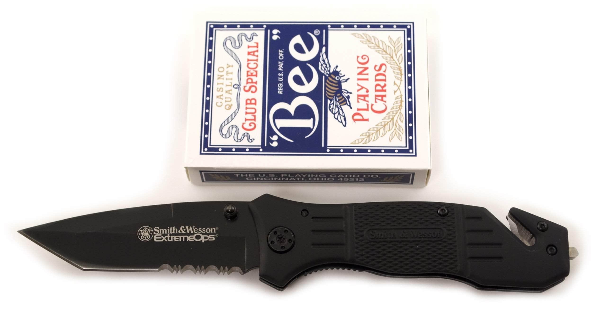 Engraved Smith & Wesson Extreme Ops, 3.3 Serrated Tanto Blade, Rubberized Aluminum Handle - SWFR2S Free Shipping Inexpensive