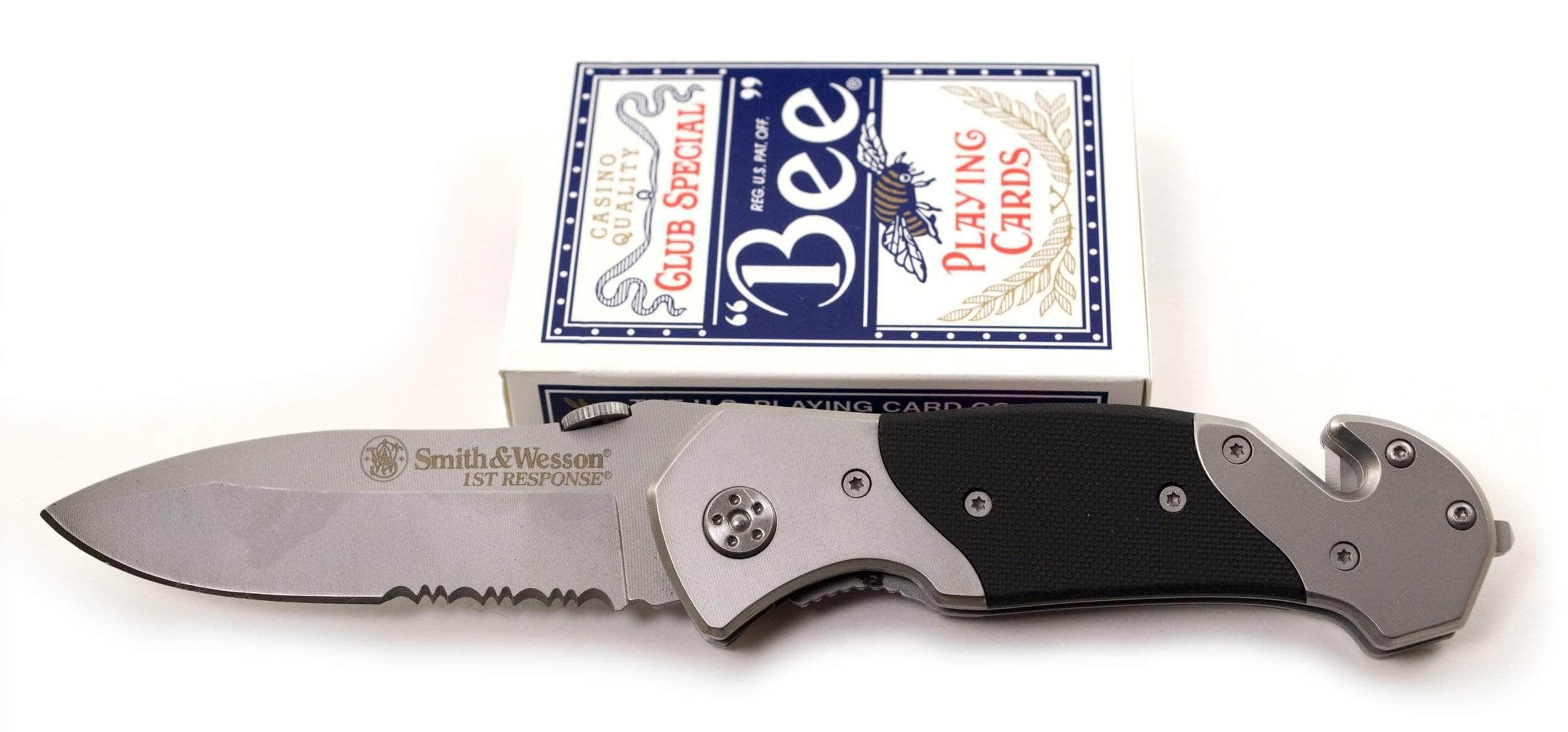 Smith & Wesson 1st Response Rescue Knife, 3.3 Serrated Blade - SWFRS Top Quality For Sale