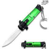 Mini Green Key Chain OTF Knife Drop Point 99-1GN Free Shipping Fast Delivery