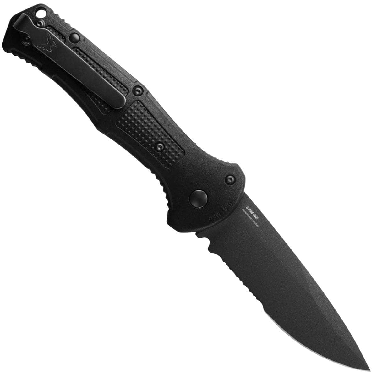 Benchmade Claymore Auto, 3.6 D2 Serrated Blade, Grivory Handle - 9070SBK Cheap Sale Supply