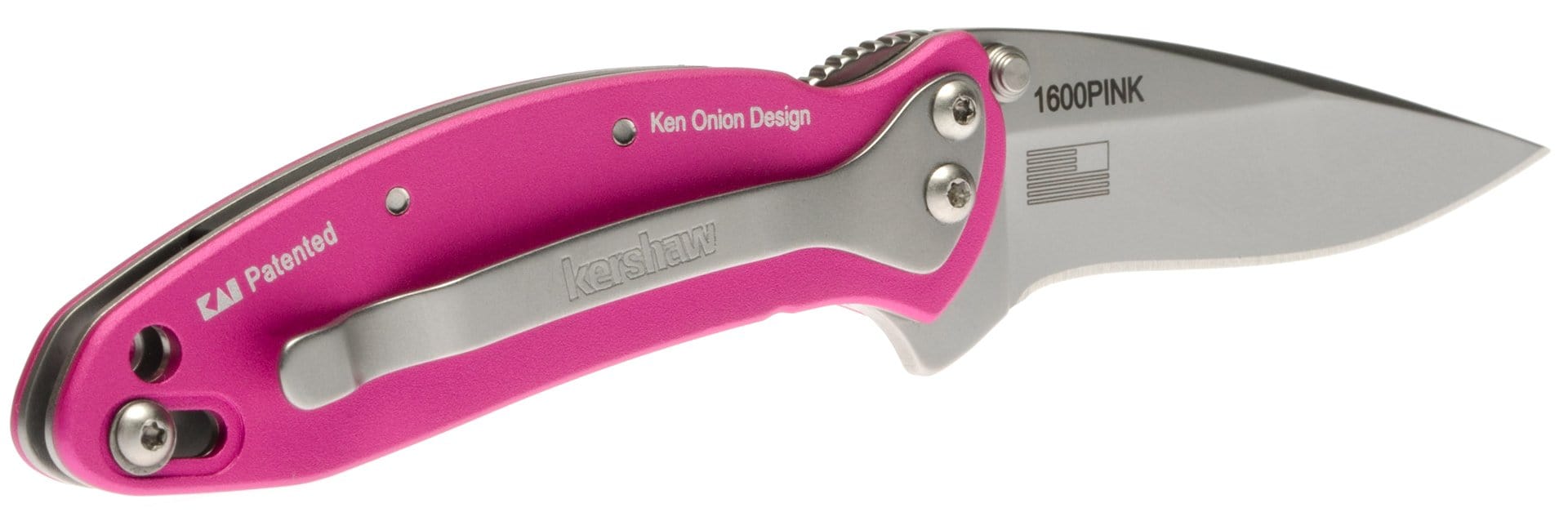 Kershaw Chive, 1.9 Assisted Blade, Pink Aluminum Handle - 1600PINK Recommend For Sale