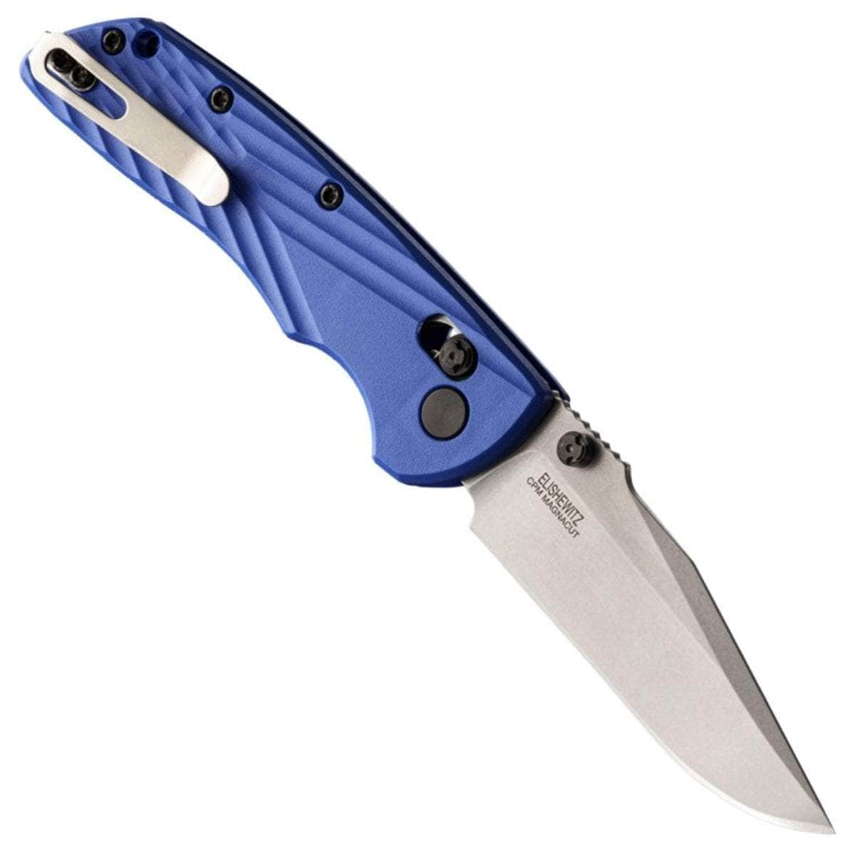 Hogue Deka Folder, 3.25 MagnaCut Clip Point Blade, Blue Polymer Handle - 24373 2025 Unisex