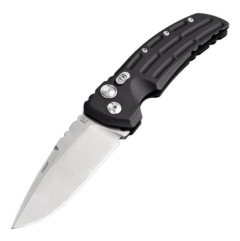 Hogue EX-A01 Automatic, 3.5 Blade, Black Aluminum Handle - 34136 Free Shipping Reliable