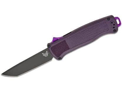 Benchmade Shootout D/A OTF Knife Dark Purple Grivory (3.5 Gray PVD) 5370GY-06 Clearance Inexpensive