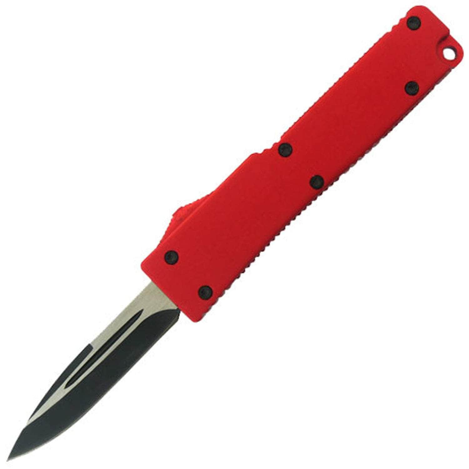 Electrifying California Legal OTF Dual Action Knife (Red) Excellent