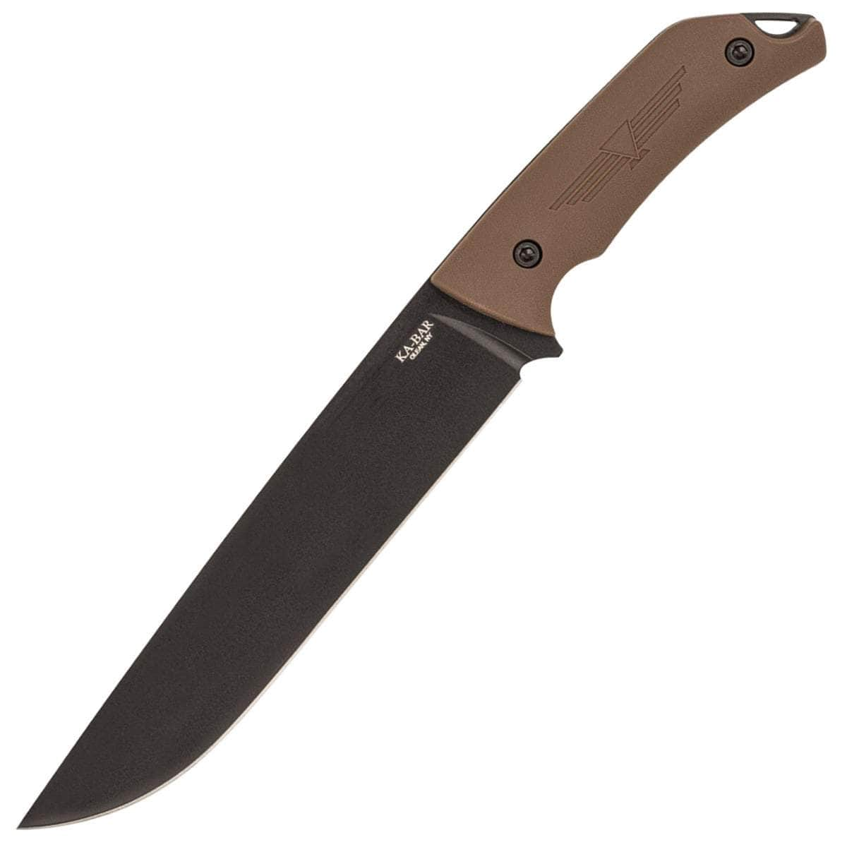 KA-BAR Jarosz Camp Turok, 8 1095 Blade, Brown Ultramid Handle, Sheath - 7511 Free Shipping Fashion Style