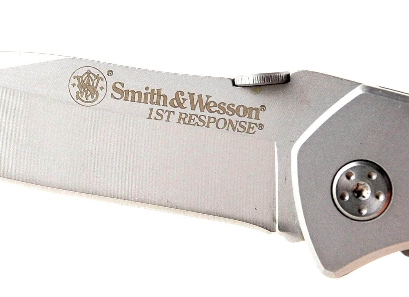 Engraved Smith & Wesson 1st Response, 3.3 Plain Blade, G10/Steel Handle - SWFR Cheap Online Online