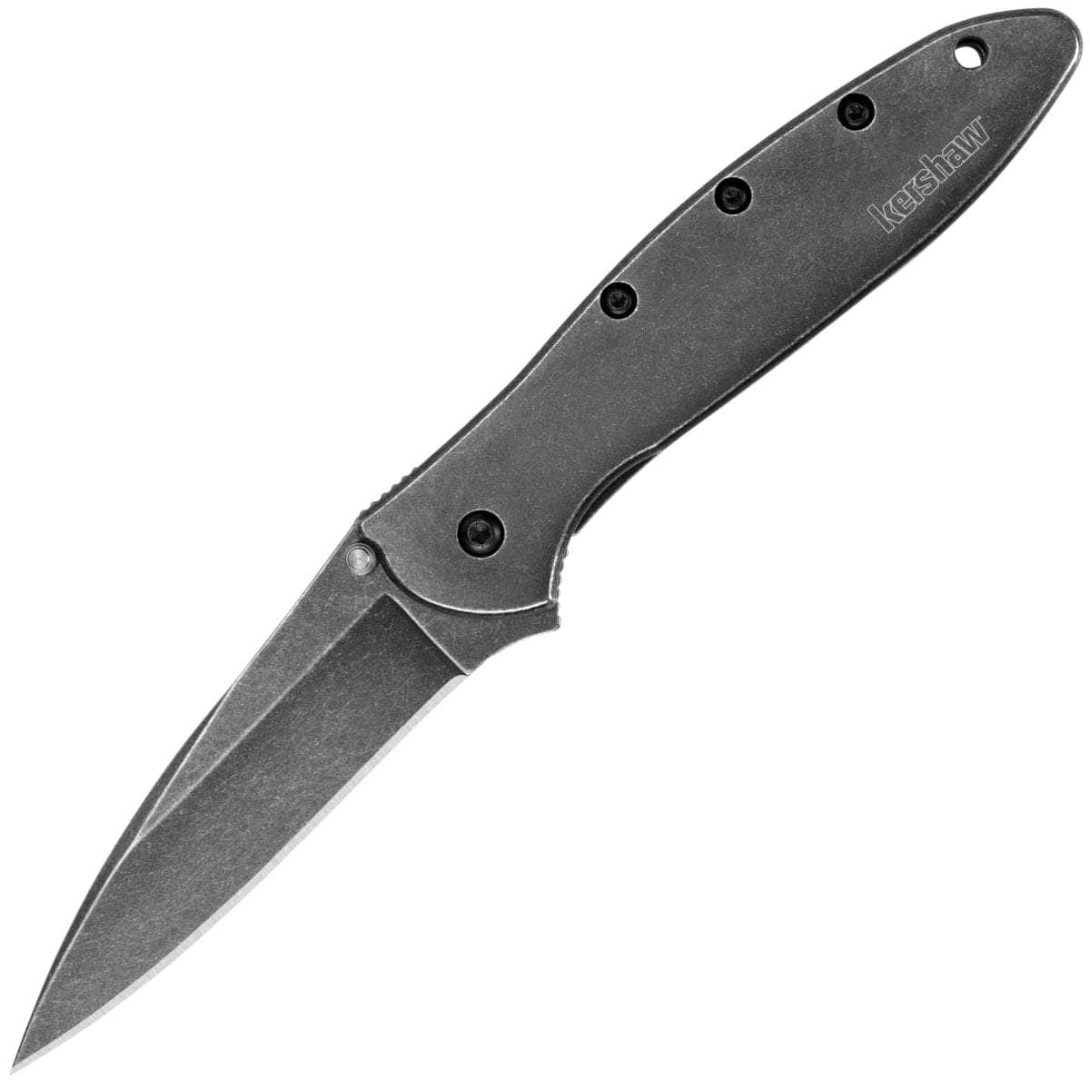 Kershaw Leek BlackWash, 3 Assisted Blade, Steel Handle - 1660BLKW Cheap Low Pice Fee Shipping