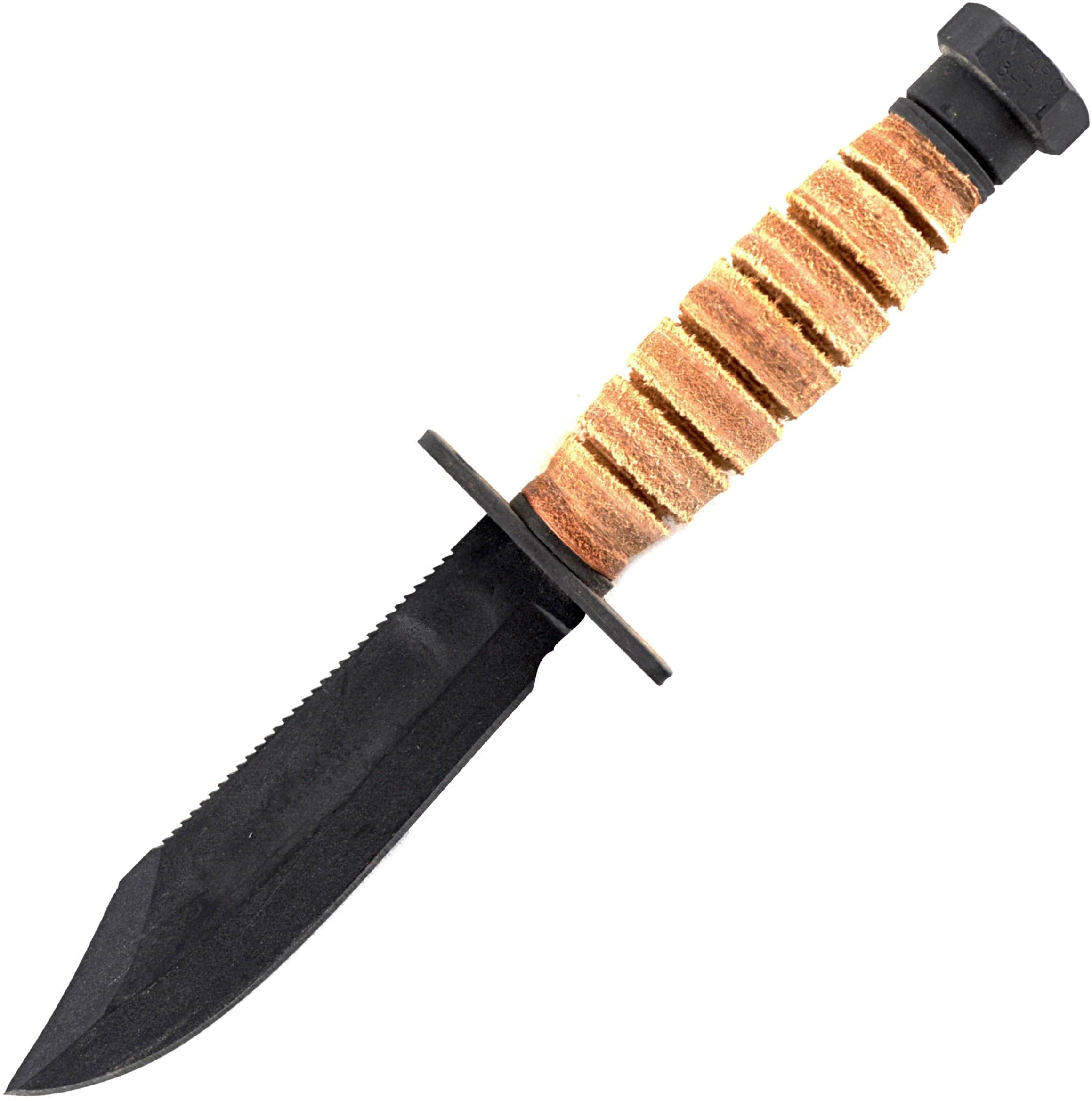 Ontario 499 Air Force Survival Knife, 5 Carbon Steel Blade, Leather Handle Newest Online