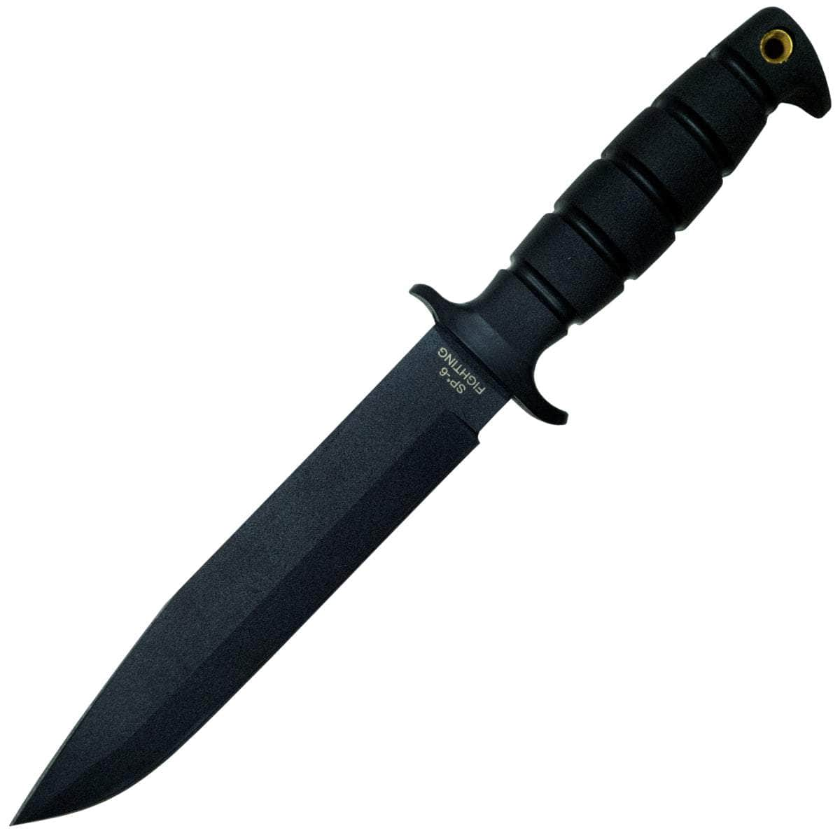 Ontario SP6 Spec Plus Fighting Knife, 8 Blade, Kraton Handle, Sheath Sast For Sale