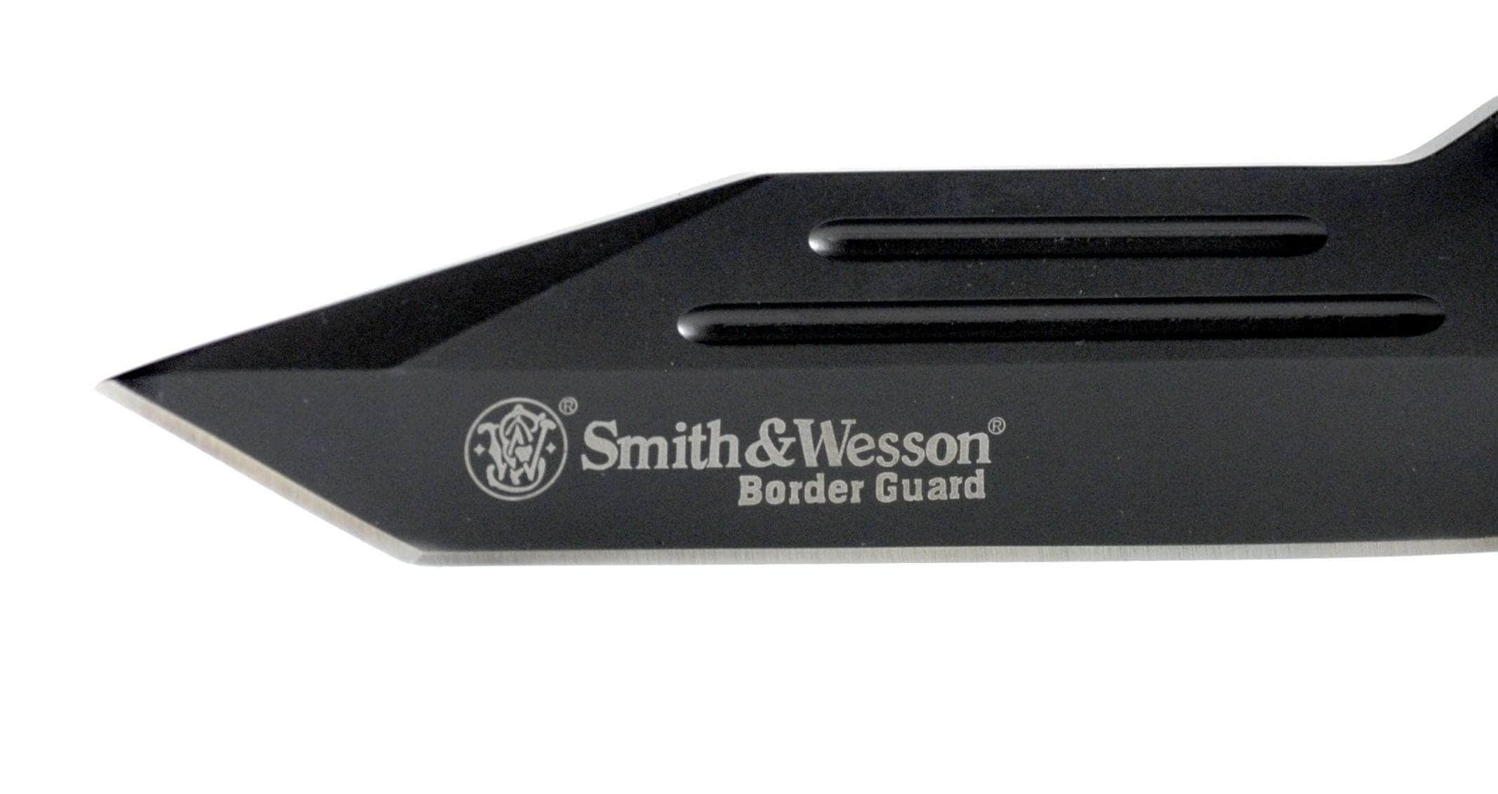 Smith & Wesson Border Guard, 4.4 Tanto Blade, Aluminum Handle - SWBG2T Cheap Sale Excellent