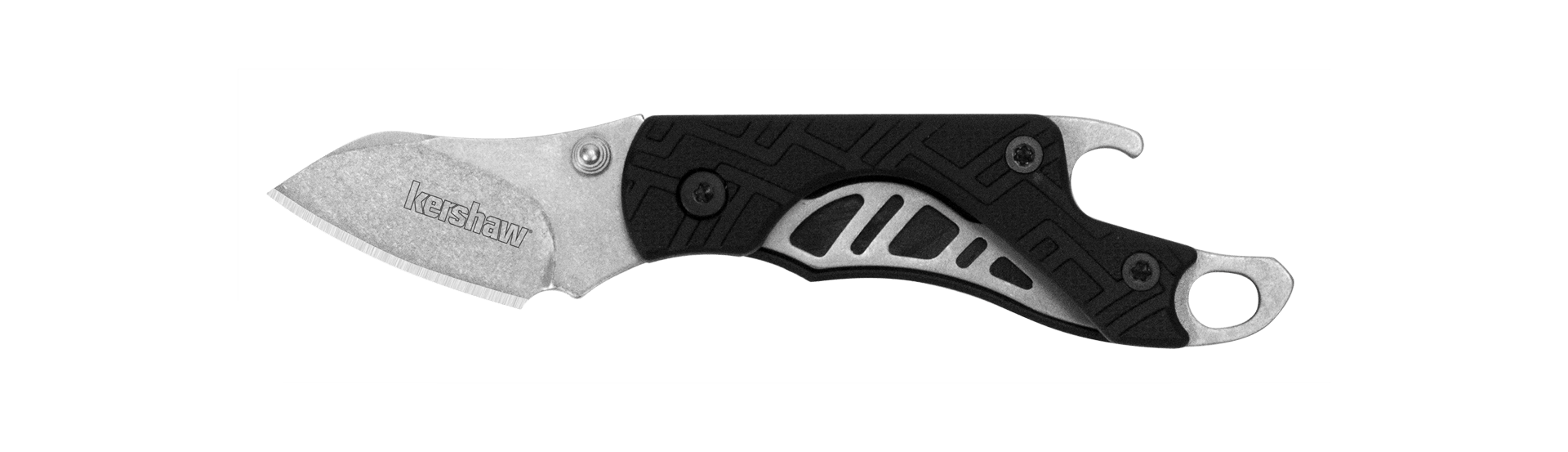 Kershaw Cinder Keychain Knife Bottle Opener (1.4 Stonewash) 1025 Discount Best Seller