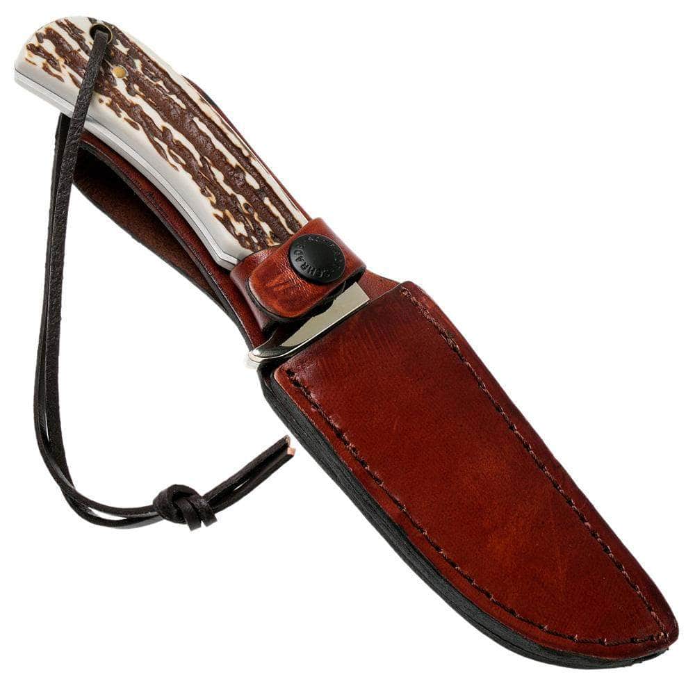Schrade Uncle Henry Hunter, 4.25 Blade, Staglon Handle, Sheath - 1100034 Buy Cheap How Much