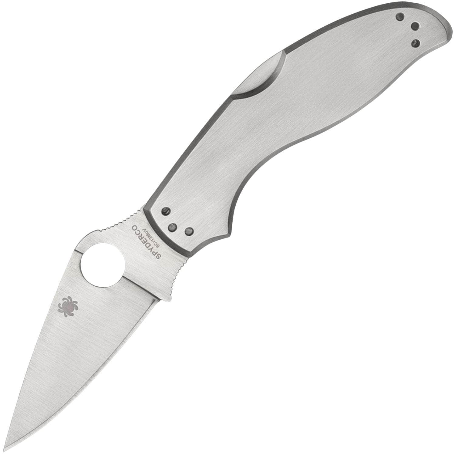 Spyderco UpTern, 2.82 Plain Blade, Steel Handle - C261P Outlet Store Cheap Pice