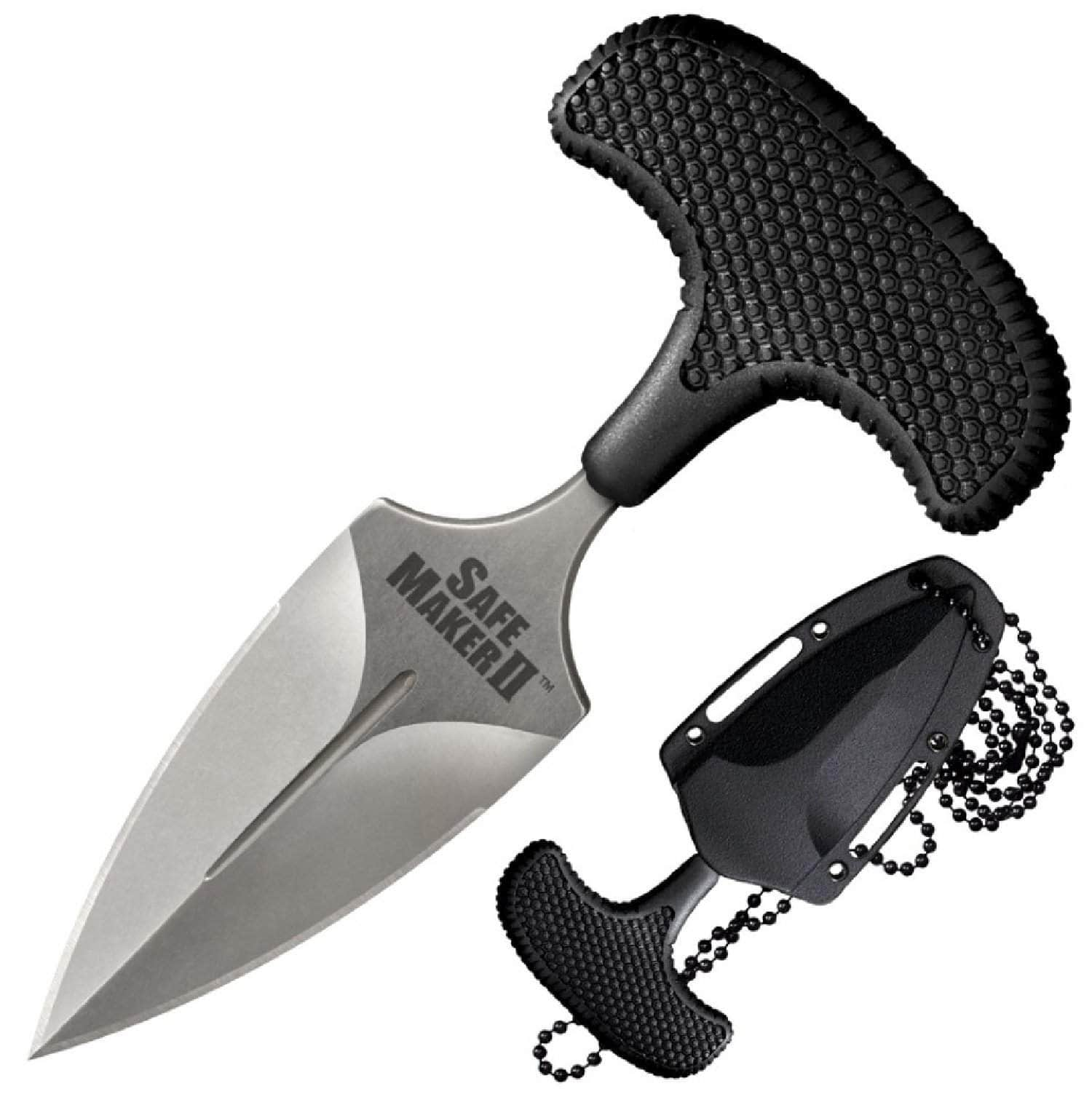 Cold Steel Safe Maker II, 3.25 Dual Blade, Kraton Handle, Sheath - 12DCST Best Deals