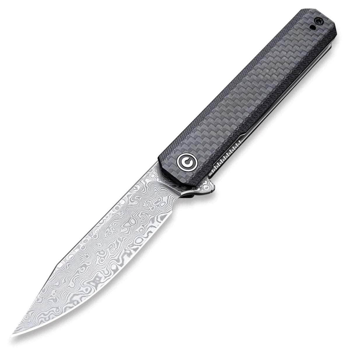 CIVIVI Chronic, 3.22 Damascus Blade, Twill Carbon Fiber/G10 Handle - C917DS Official